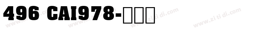 496 CAI978字体转换